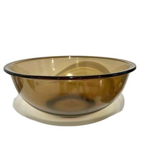 Vintage PYREX Amber Brown Glass Mixing Bowl Style 326